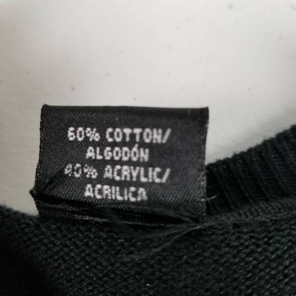 Haggar Black Gray White Argyle Sweater Vest Classic Size XL - Picture 4 of 5